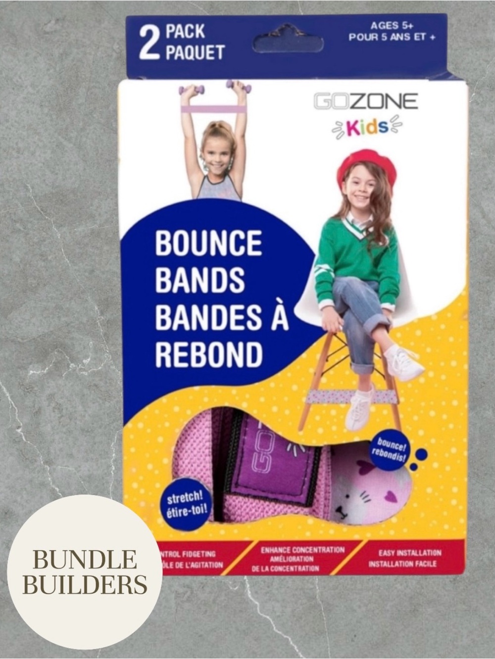 $10 Add-on | Pink Bounce Bands - 2 Pack